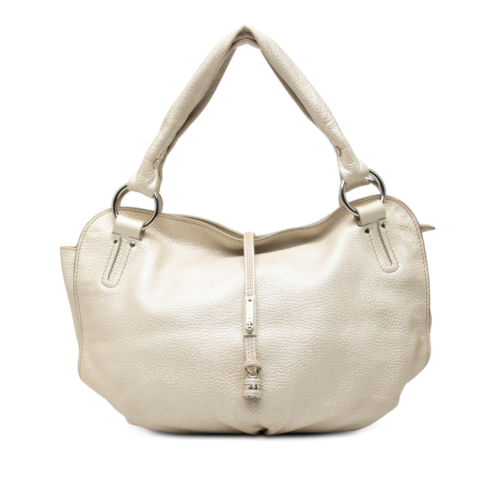Pre-Loved Celine Metallic Grained Calfskin Bittersweet Hobo